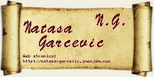 Nataša Garčević vizit kartica